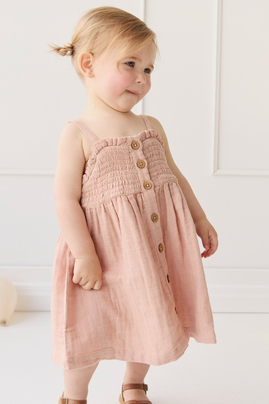 Organic Cotton Muslin Karlie Dress - Parfait Childrens Dress from Jamie Kay Australia