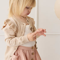 Rosie Cardigan - Oatmeal Marle Childrens Cardigan from Jamie Kay Australia