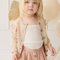 Rosie Cardigan - Oatmeal Marle Childrens Cardigan from Jamie Kay Australia