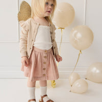 Rosie Cardigan - Oatmeal Marle Childrens Cardigan from Jamie Kay Australia