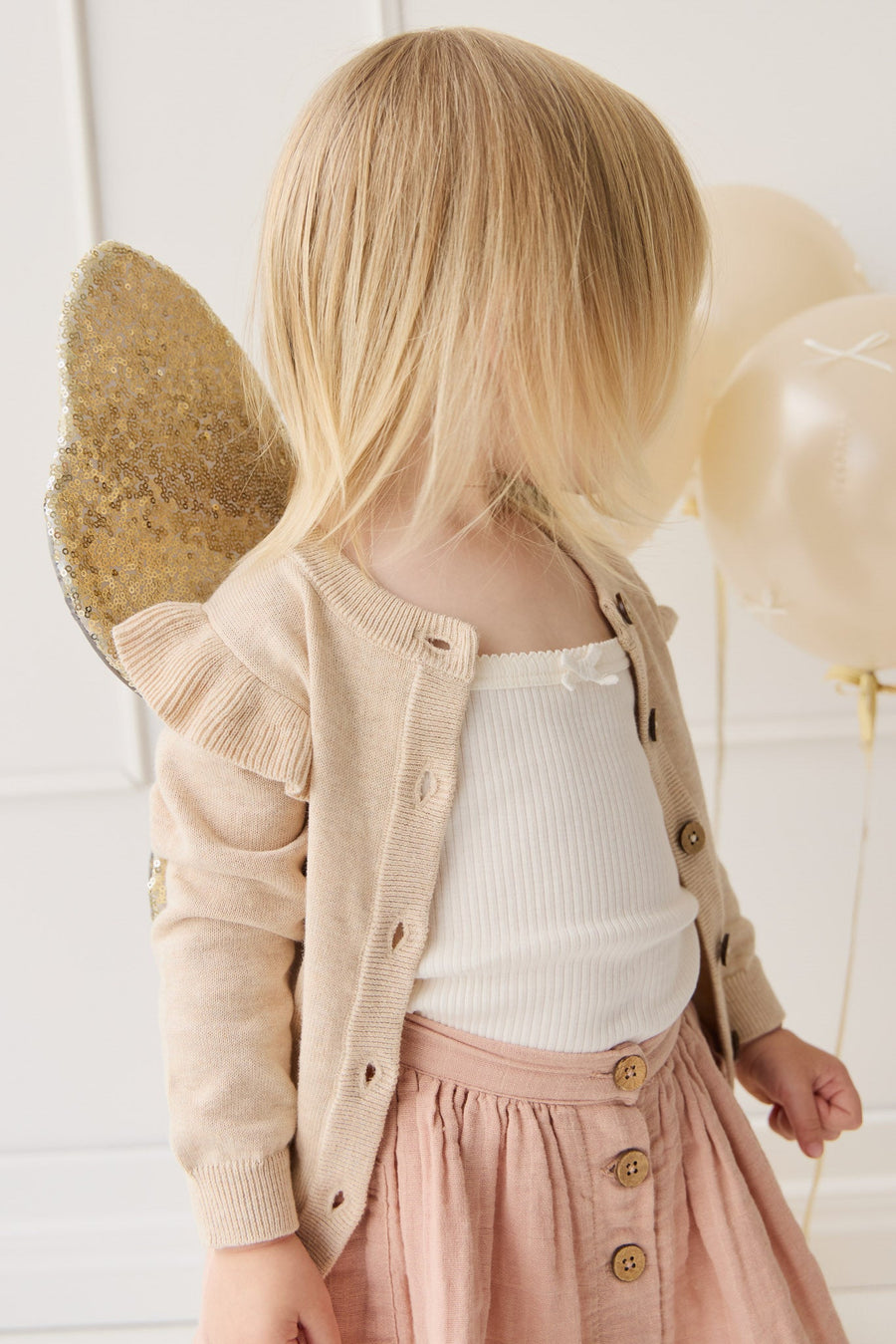 Rosie Cardigan - Oatmeal Marle Childrens Cardigan from Jamie Kay Australia