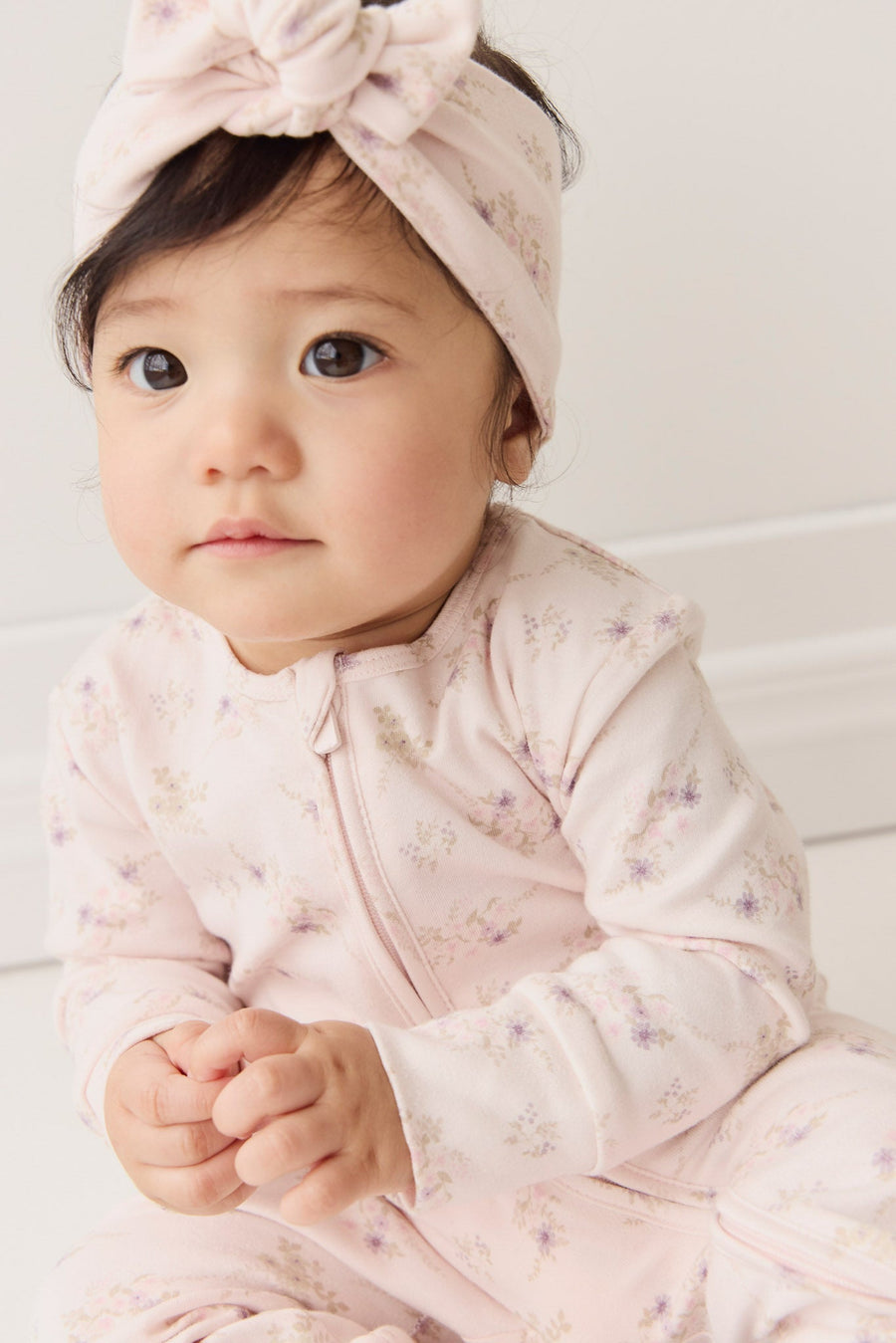 Organic Cotton Frankie Onepiece - Sweet Pea Floral Childrens Onepiece from Jamie Kay Australia