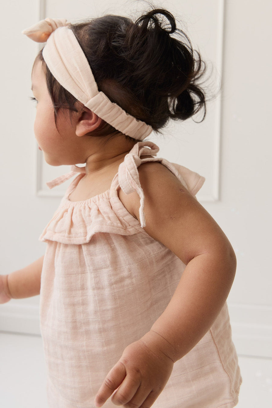 Organic Cotton Muslin Arielle Top - Ballet Pink Childrens Top from Jamie Kay Australia