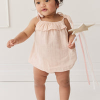 Organic Cotton Muslin Arielle Top - Ballet Pink Childrens Top from Jamie Kay Australia