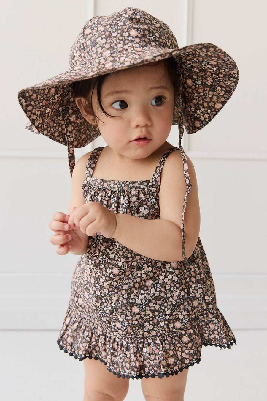 Organic Cotton Noelle Hat - Winter Moonless Night Childrens Hat from Jamie Kay Australia