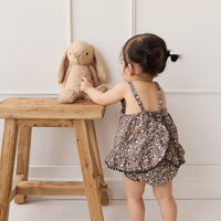 Organic Cotton Frill Bloomer - Winter Moonless Night Childrens Bloomer from Jamie Kay Australia