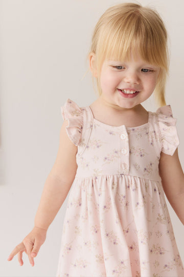 Organic Cotton Sienna Dress - Sweet Pea Floral Childrens Dress from Jamie Kay Australia