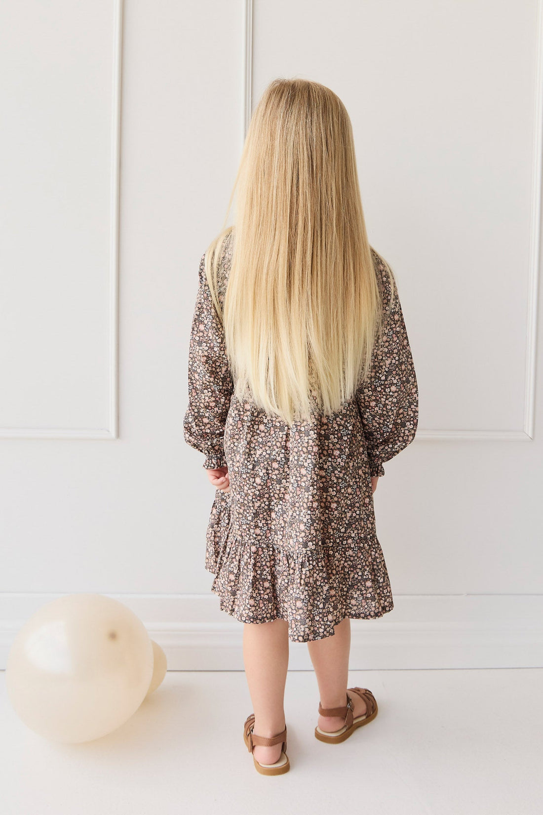 Organic Cotton Ivy Dress - Winter Moonless Night Childrens Dress from Jamie Kay Australia