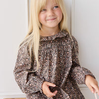 Organic Cotton Ivy Dress - Winter Moonless Night Childrens Dress from Jamie Kay Australia