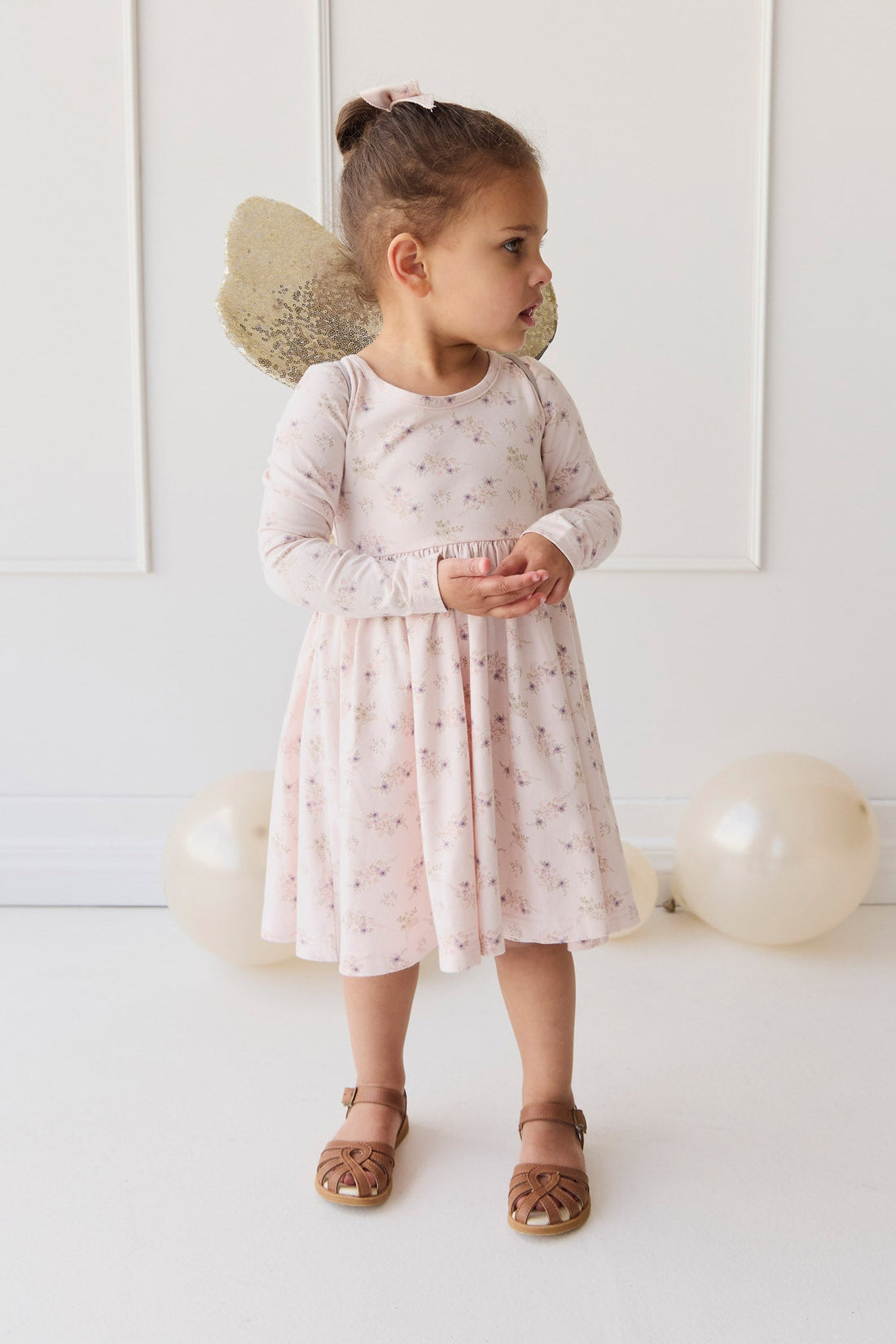 Organic Cotton Tallulah Dress - Sweet Pea Floral Childrens Dress from Jamie Kay Australia