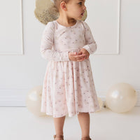 Organic Cotton Tallulah Dress - Sweet Pea Floral Childrens Dress from Jamie Kay Australia