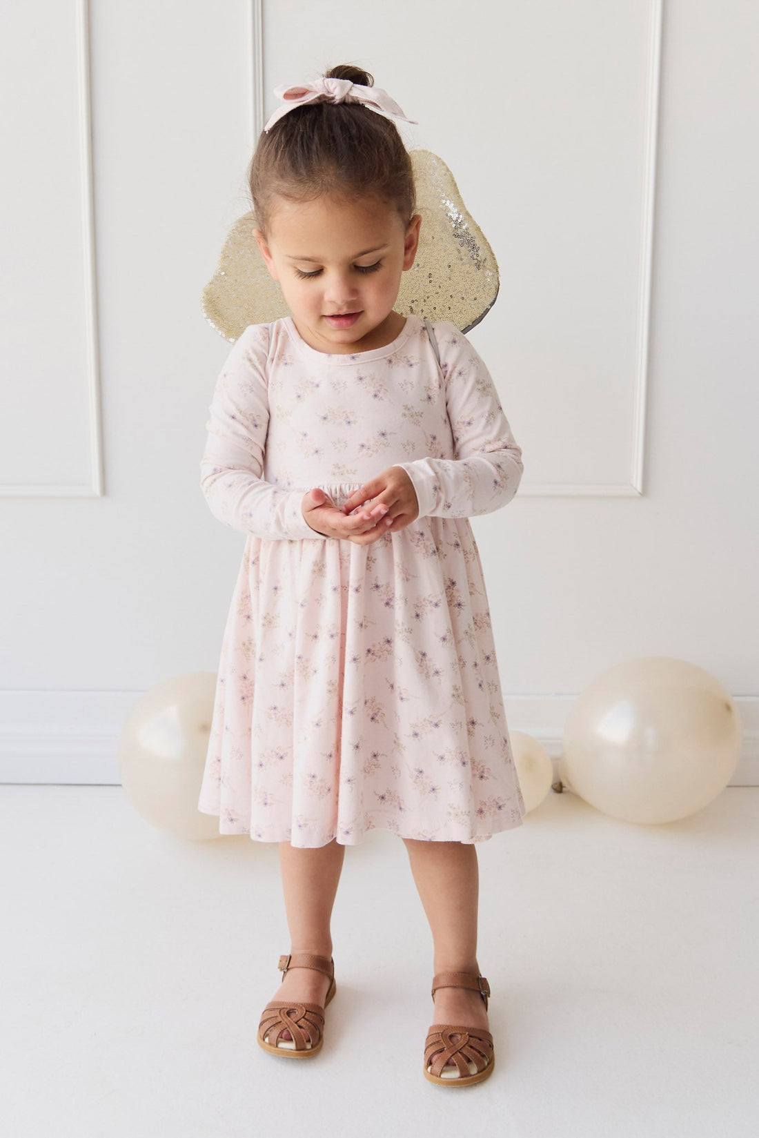 Organic Cotton Tallulah Dress - Sweet Pea Floral Childrens Dress from Jamie Kay Australia