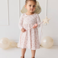 Organic Cotton Tallulah Dress - Sweet Pea Floral Childrens Dress from Jamie Kay Australia