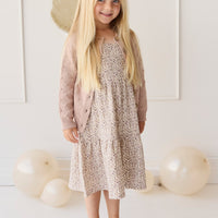 Organic Cotton Modal Matilda Dress - Amber Eggnog Childrens Dress from Jamie Kay Australia