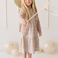 Dotty Cardigan - Dusky Rose Childrens Cardigan from Jamie Kay Australia