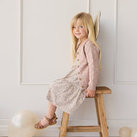 Organic Cotton Modal Matilda Dress - Amber Eggnog Childrens Dress from Jamie Kay Australia