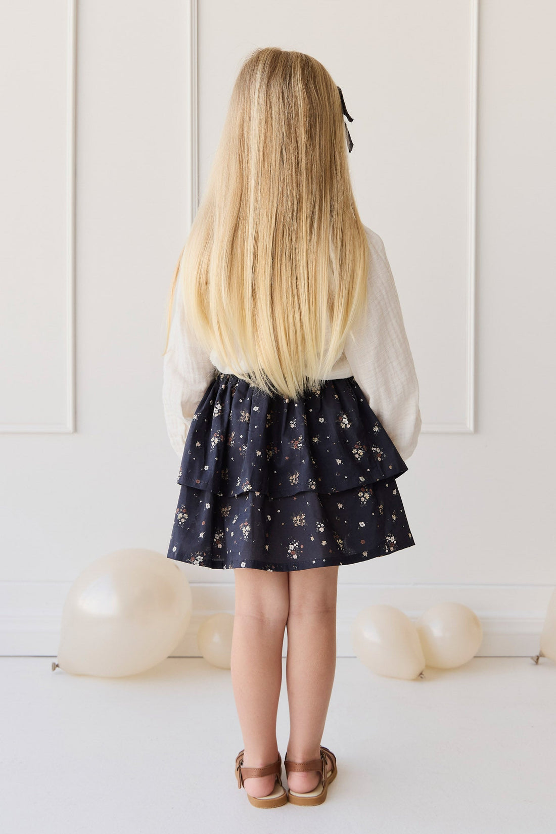 Organic Cotton Heidi Skirt - Bouquet De Fleur Childrens Skirt from Jamie Kay Australia