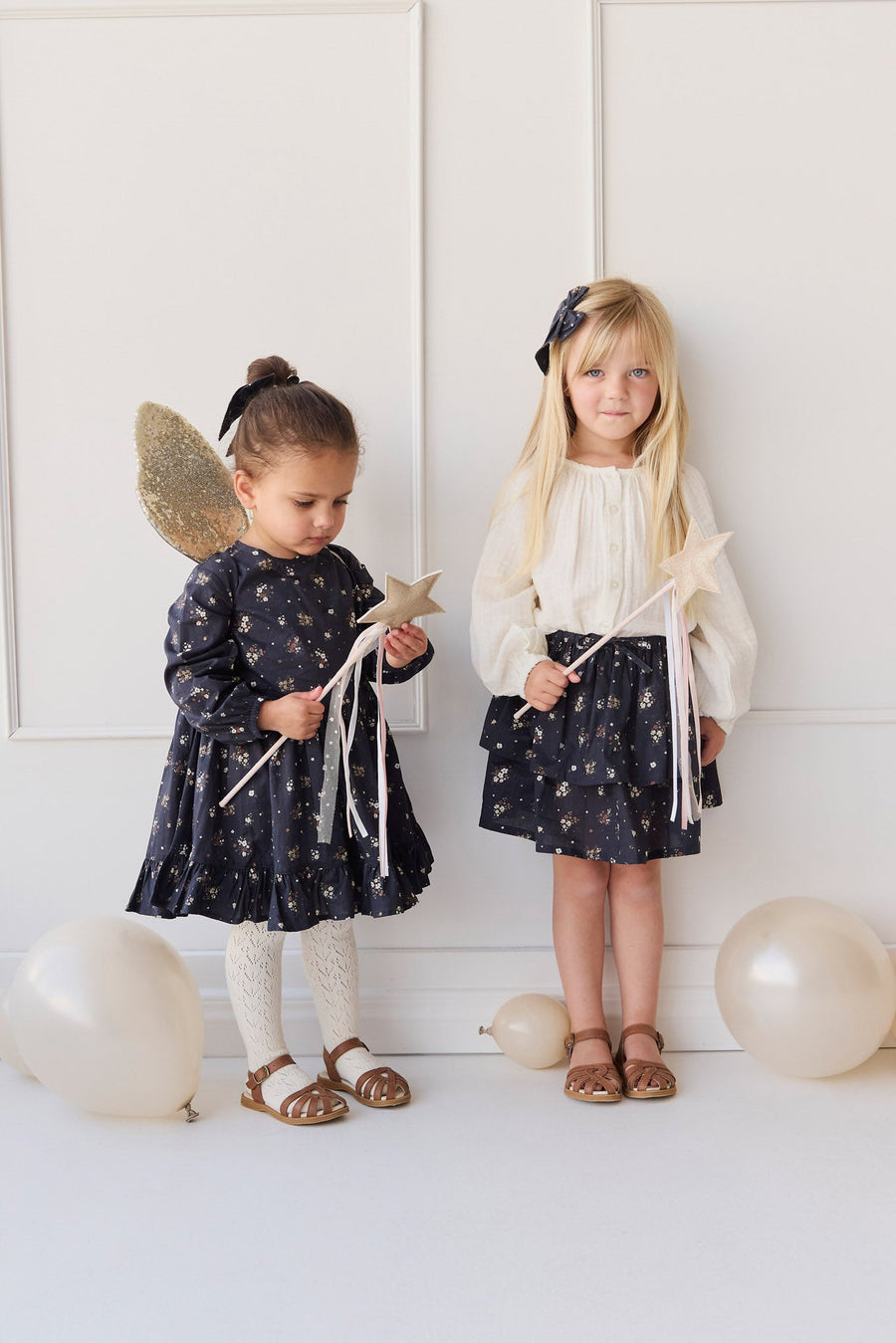 Organic Cotton Muslin Heather Blouse - Parchment Childrens Top from Jamie Kay Australia