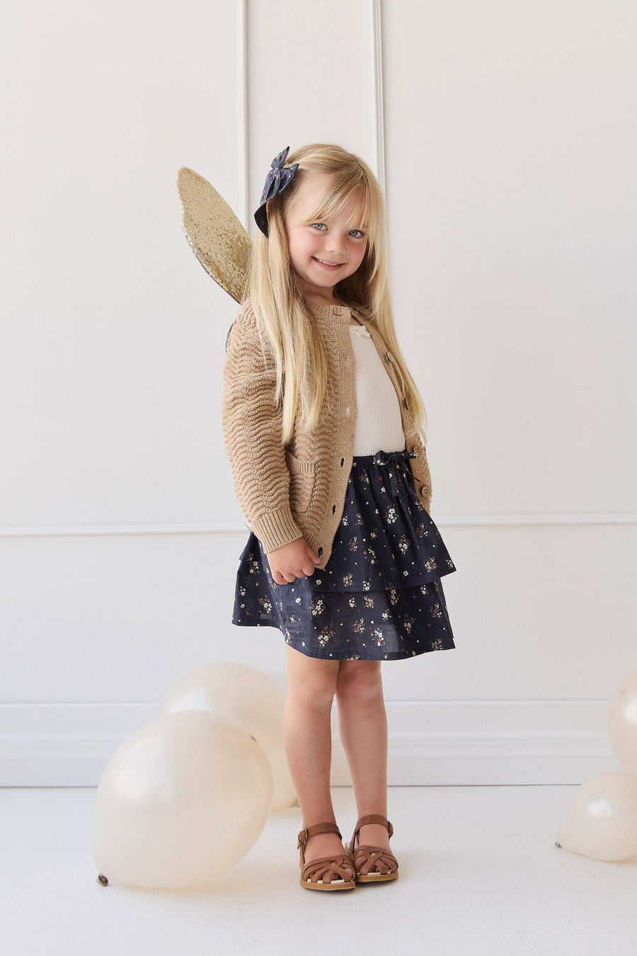 Organic Cotton Heidi Skirt - Bouquet De Fleur Childrens Skirt from Jamie Kay Australia