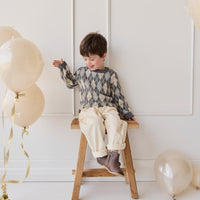 Enzo Jumper - Enzo Jacquard - Lava Smoke Childrens Jumper from Jamie Kay Australia