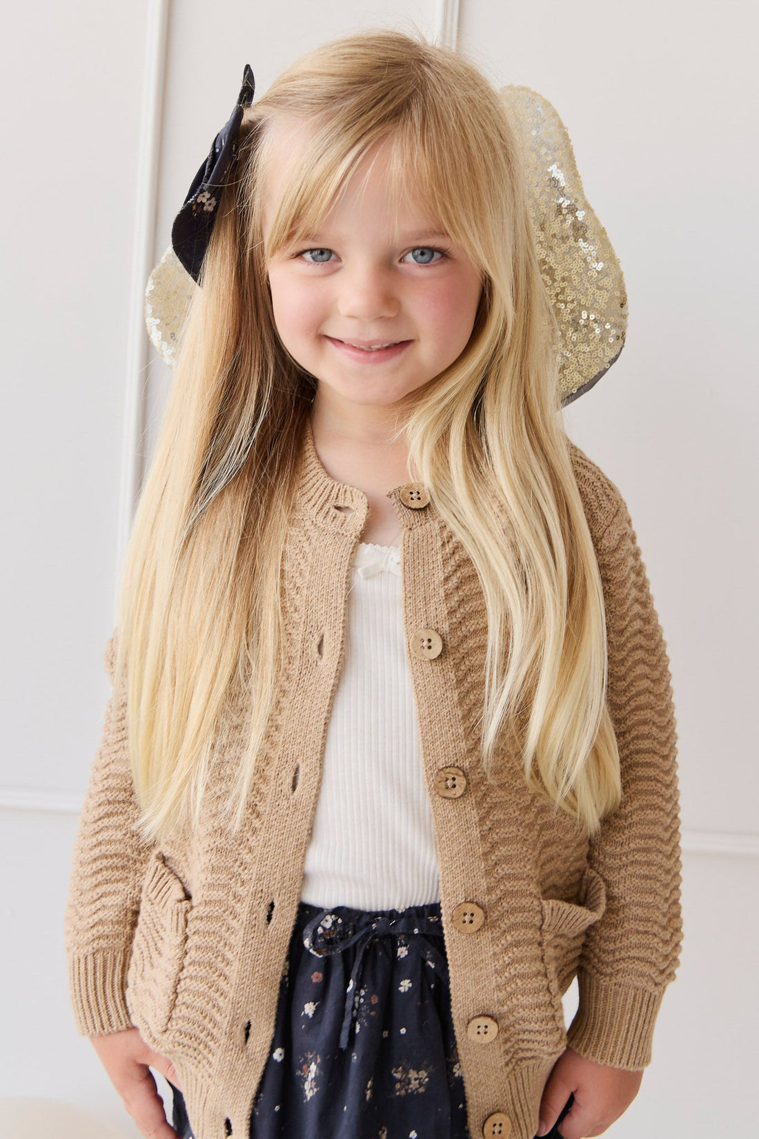 Maverick Cardigan - Toffee Marle Childrens Cardigan from Jamie Kay Australia