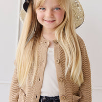 Maverick Cardigan - Toffee Marle Childrens Cardigan from Jamie Kay Australia