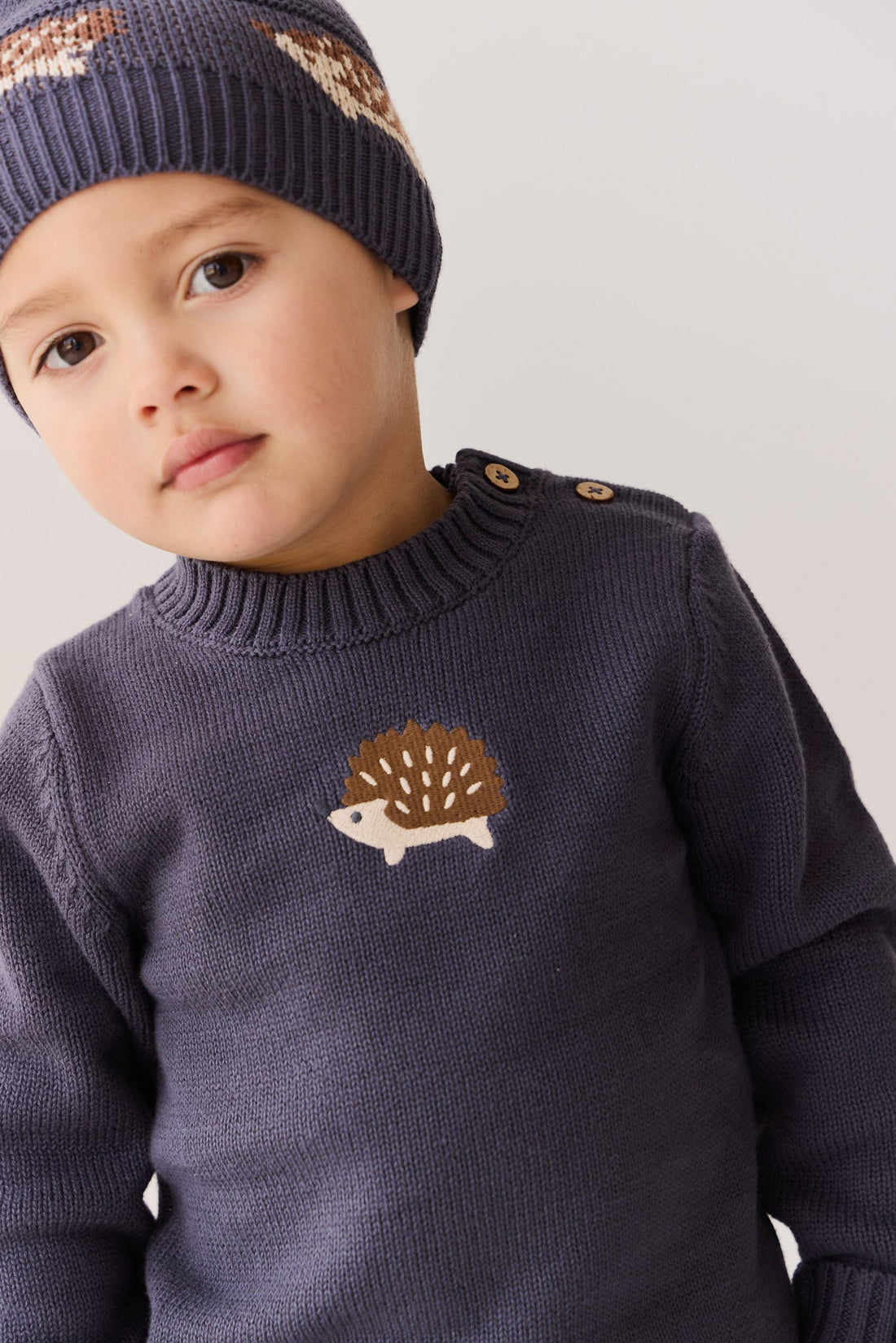 Timothy Jumper - Ink Childrens Jumper from Jamie Kay Australia