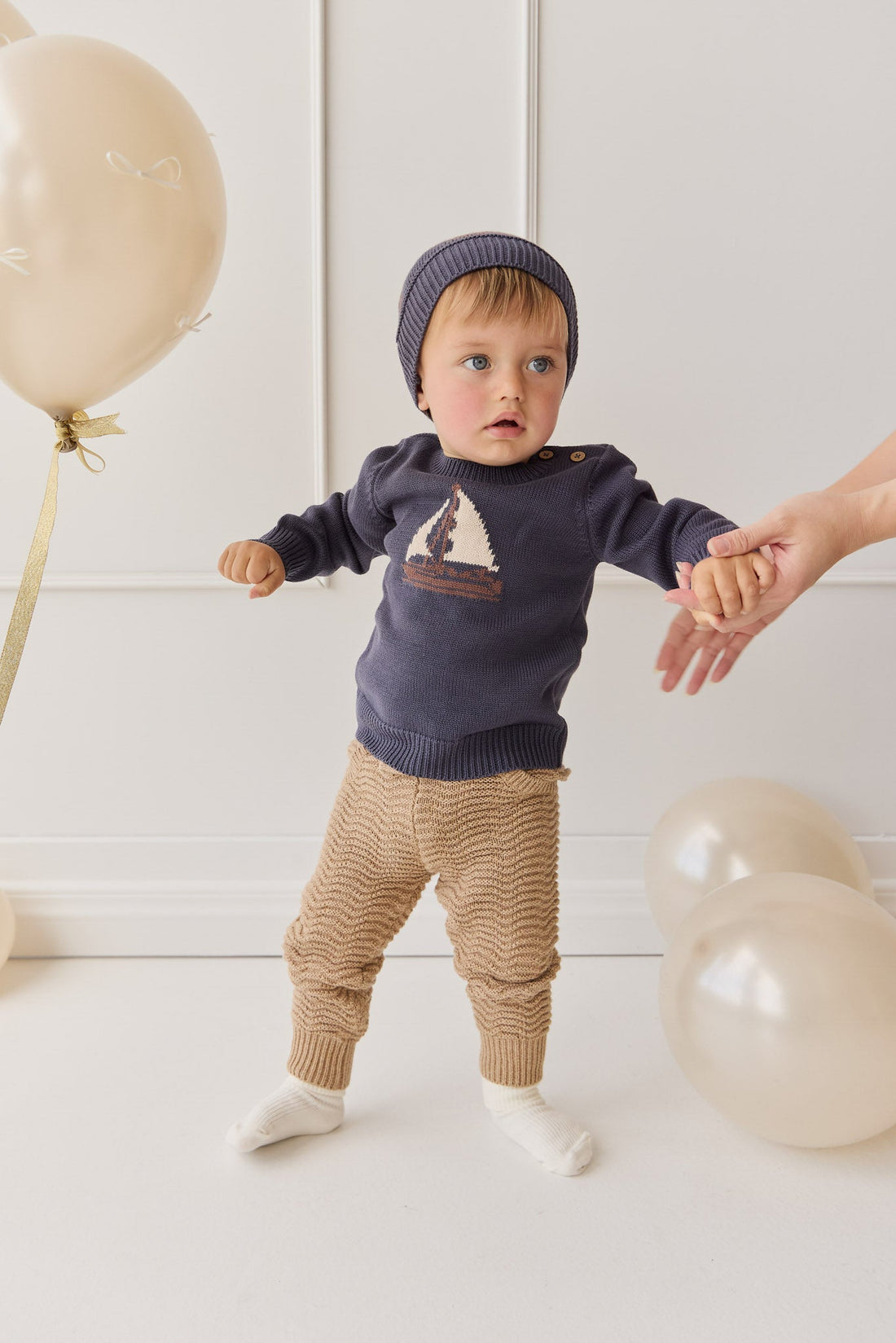 Maverick Pant - Toffee Marle Childrens Pant from Jamie Kay Australia