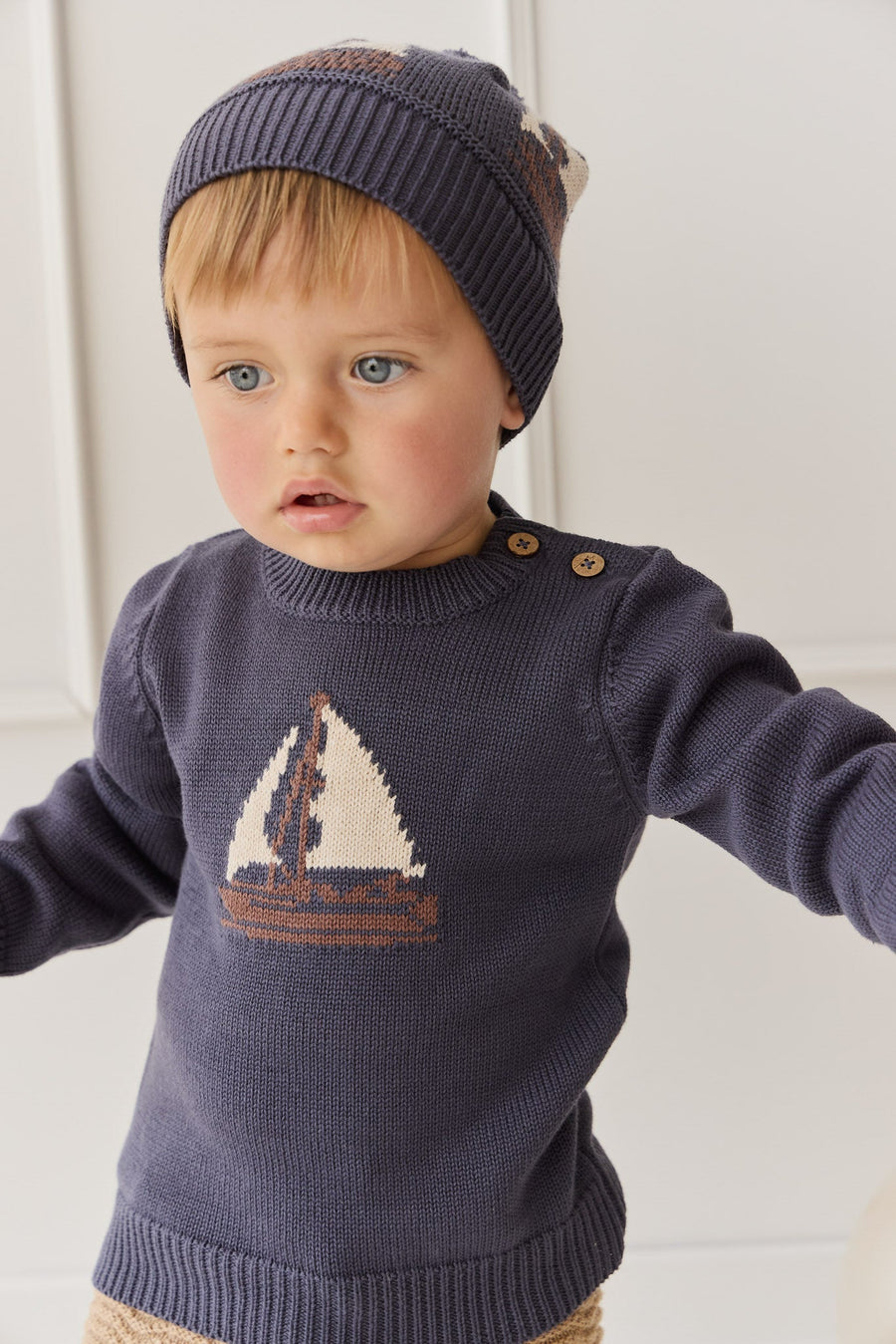 Hugo Jumper - Ink Childrens Jumper from Jamie Kay Australia