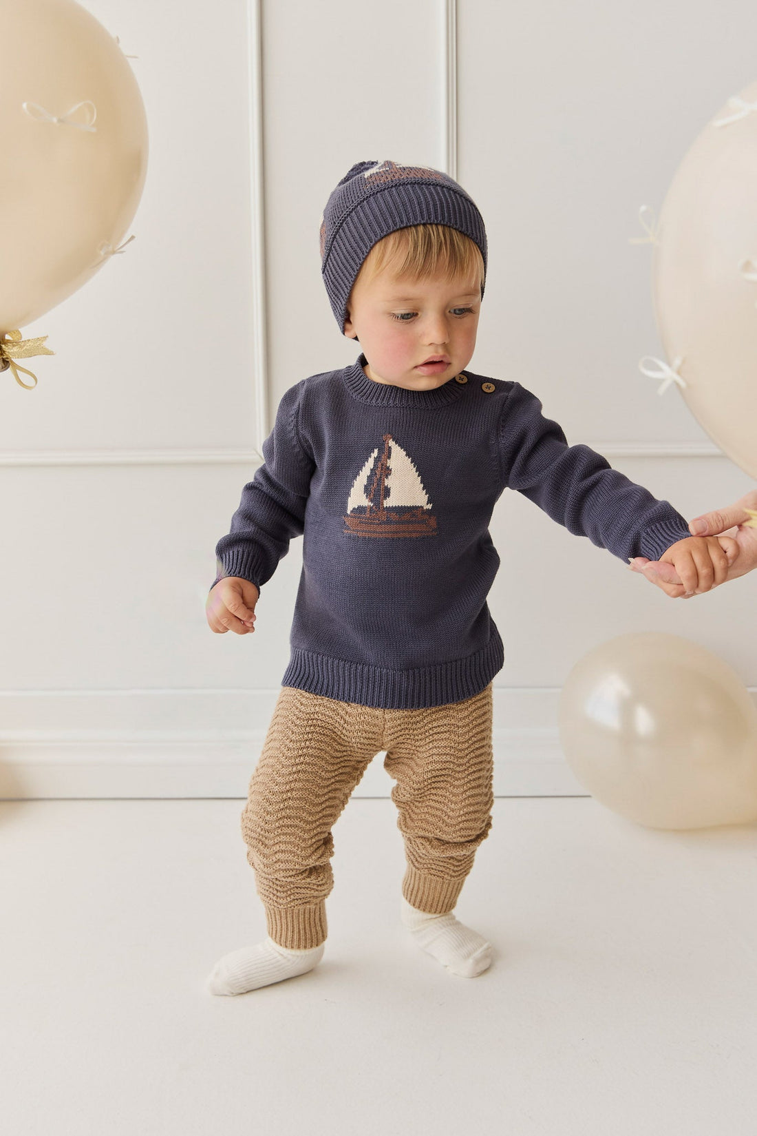 Maverick Pant - Toffee Marle Childrens Pant from Jamie Kay Australia