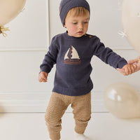 Maverick Pant - Toffee Marle Childrens Pant from Jamie Kay Australia