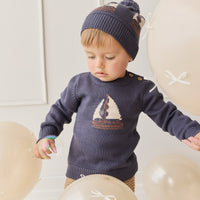 Hugo Jumper - Ink Childrens Jumper from Jamie Kay Australia