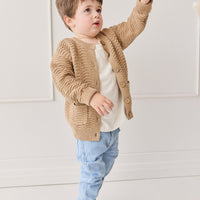 Maverick Cardigan - Toffee Marle Childrens Cardigan from Jamie Kay Australia