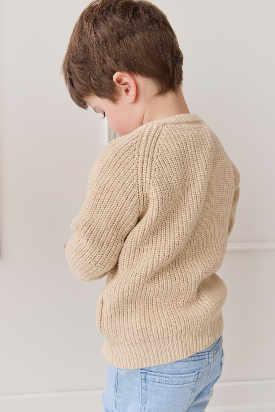 Max Cardigan - Oatmeal Marle Childrens Cardigan from Jamie Kay Australia