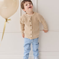 Max Cardigan - Oatmeal Marle Childrens Cardigan from Jamie Kay Australia