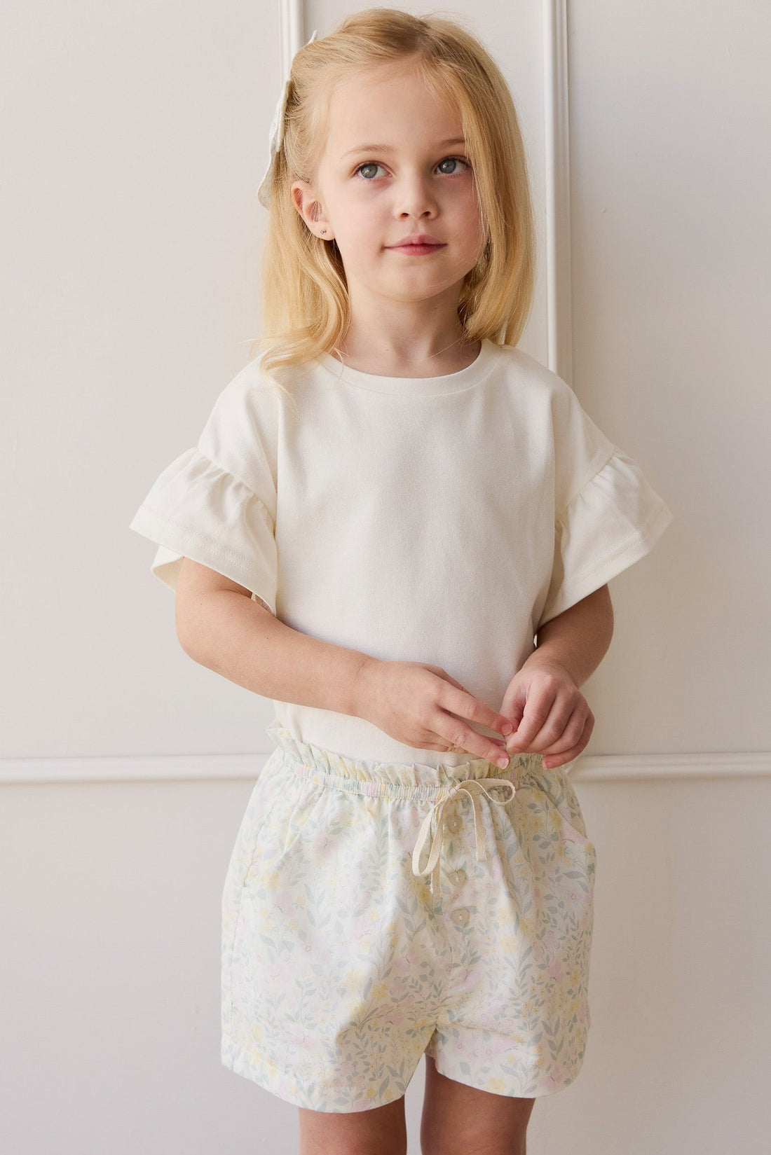 Pima Cotton Imogen Top - Coconut Childrens Top from Jamie Kay Australia