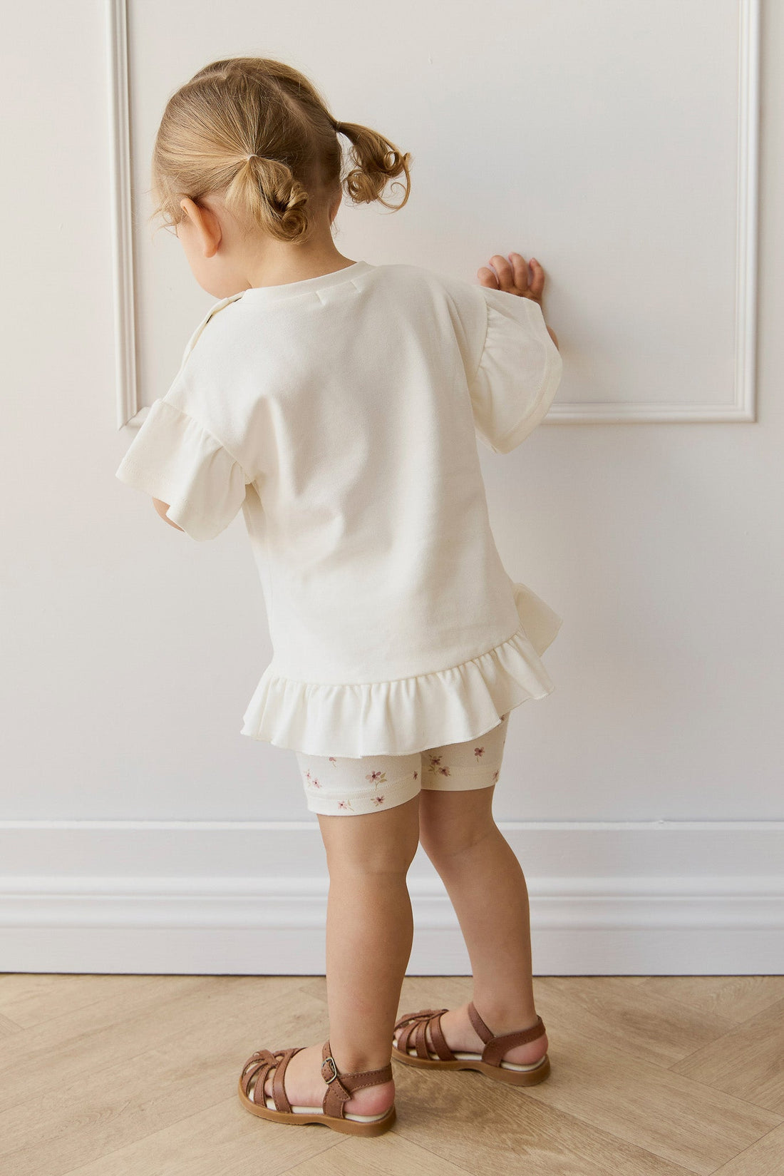 Pima Cotton Imogen Top - Coconut Childrens Top from Jamie Kay Australia