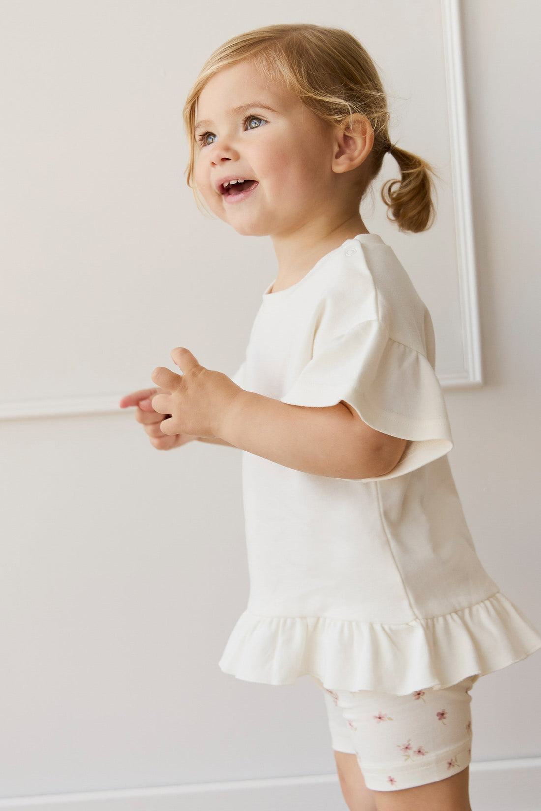 Pima Cotton Imogen Top - Coconut Childrens Top from Jamie Kay Australia
