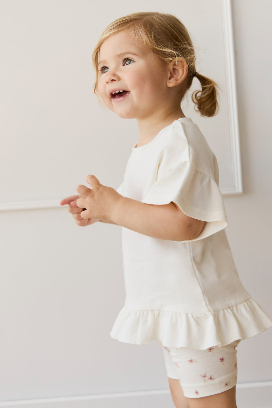Pima Cotton Imogen Top - Coconut Childrens Top from Jamie Kay Australia