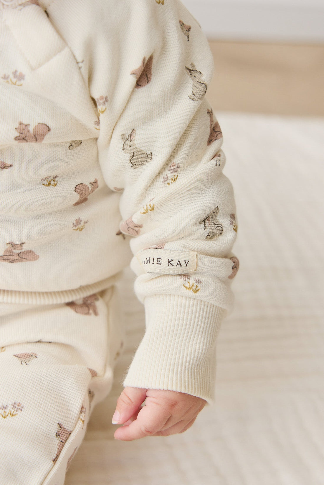 Organic Cotton Flynn Sweatshirt - Forest Friends Childrens Top from Jamie Kay Australia