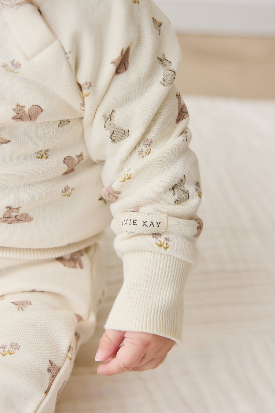 Organic Cotton Flynn Sweatshirt - Forest Friends Childrens Top from Jamie Kay Australia