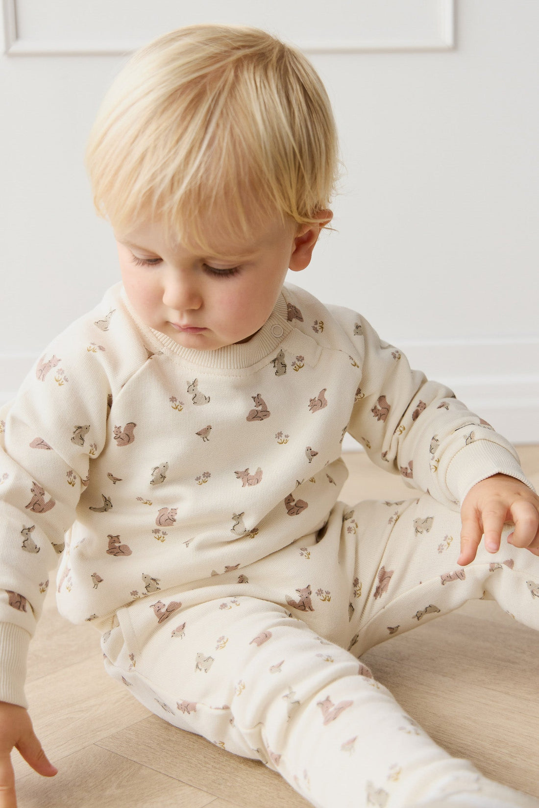 Organic Cotton Flynn Sweatshirt - Forest Friends Childrens Top from Jamie Kay Australia