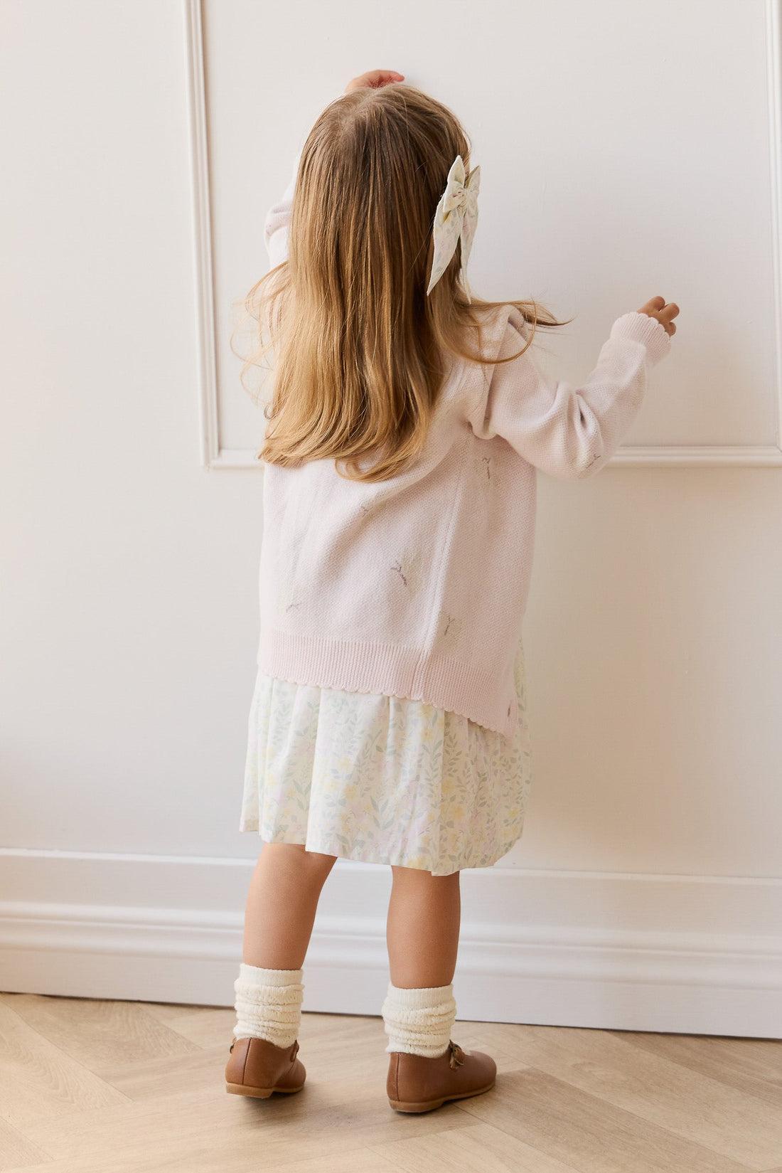 Jamie Cardigan - Jamie's Atrium Jacquard Calcite Childrens Cardigan from Jamie Kay Australia