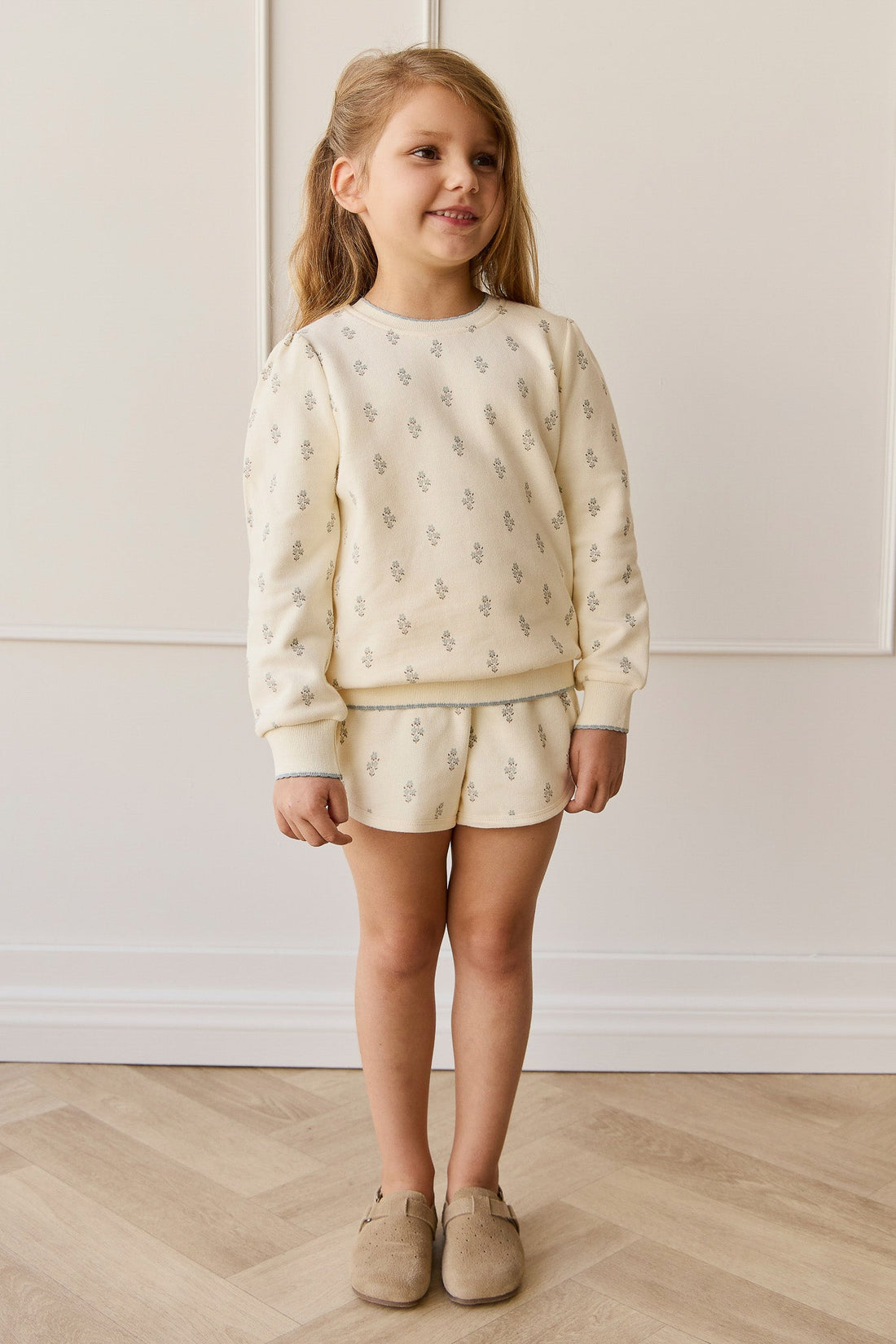 Organic Cotton Monroe Short - Rachelle Blue Fox Childrens Short from Jamie Kay Australia