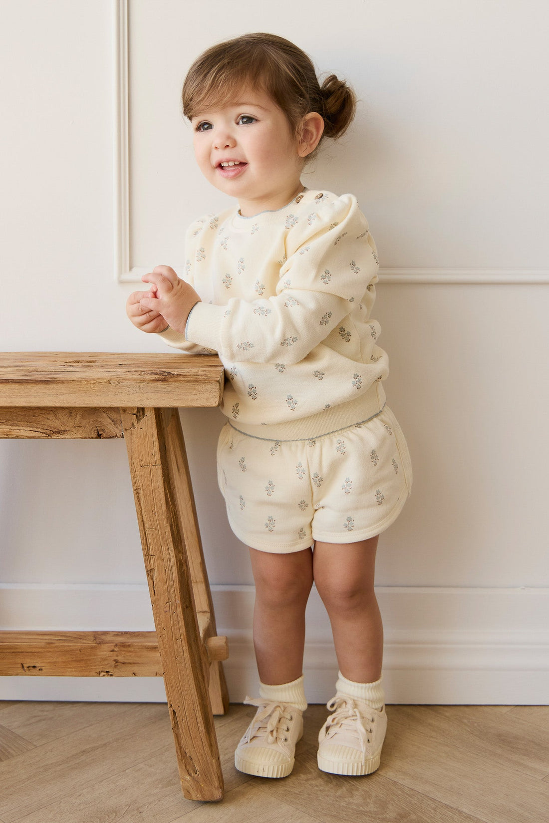 Organic Cotton Monroe Short - Rachelle Blue Fox Childrens Short from Jamie Kay Australia