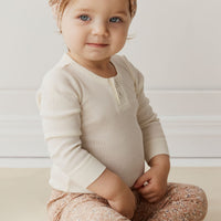 Organic Cotton Everyday Legging - Chloe Pink Tint Childrens Legging from Jamie Kay Australia