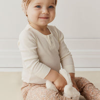 Organic Cotton Everyday Legging - Chloe Pink Tint Childrens Legging from Jamie Kay Australia