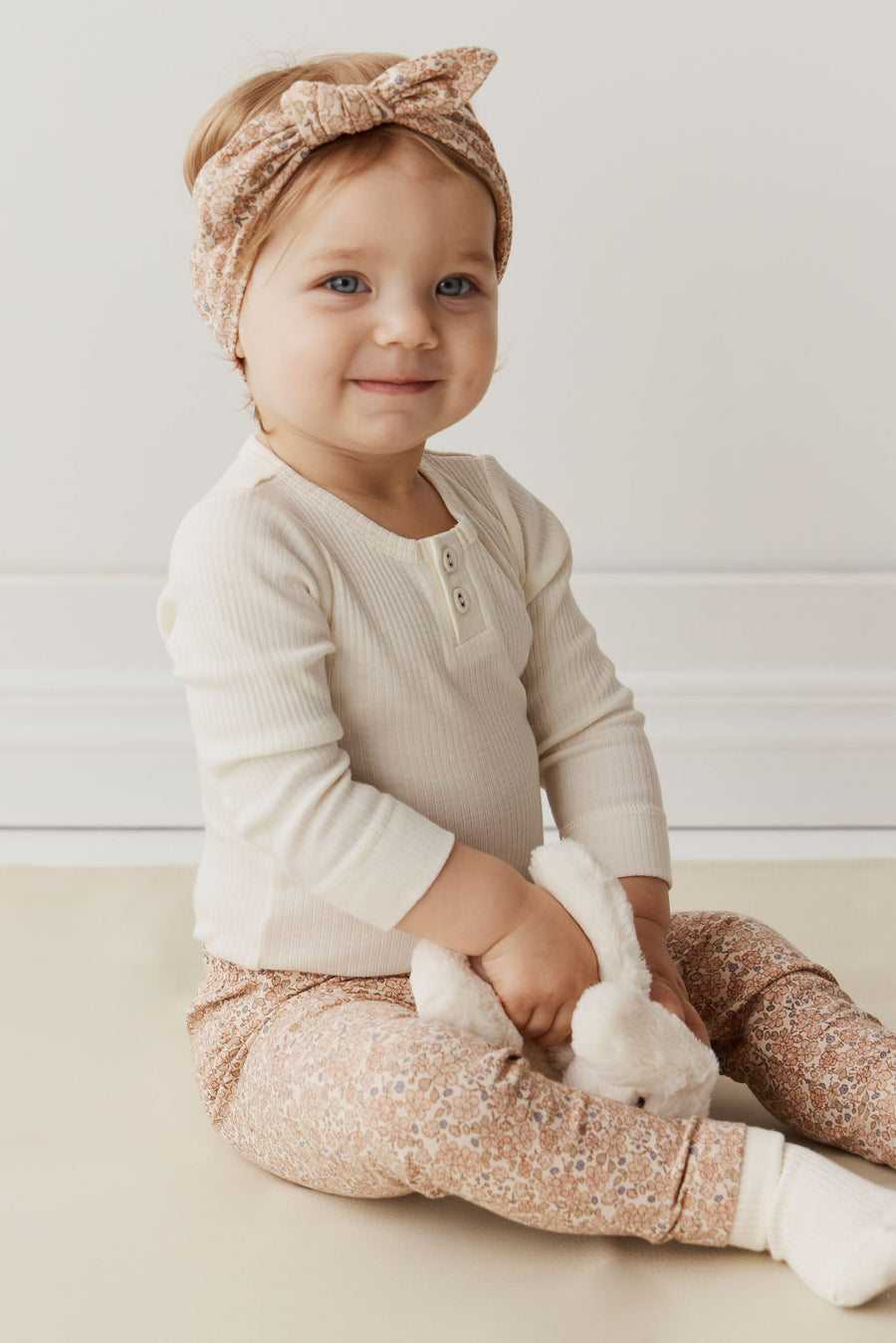 Organic Cotton Everyday Legging - Chloe Pink Tint Childrens Legging from Jamie Kay Australia