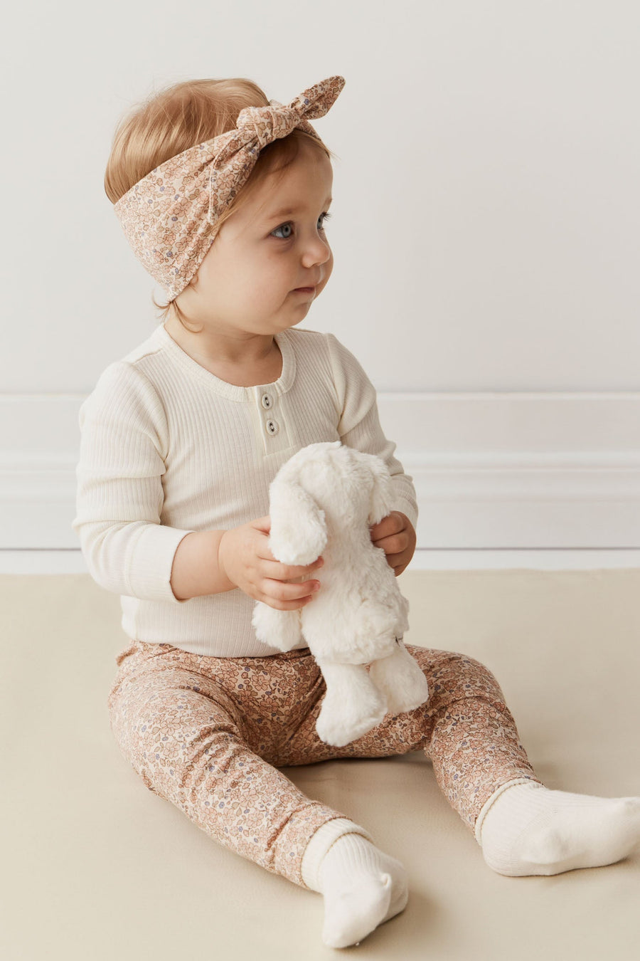 Organic Cotton Everyday Legging - Chloe Pink Tint Childrens Legging from Jamie Kay Australia