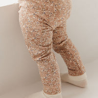 Organic Cotton Everyday Legging - Chloe Pink Tint Childrens Legging from Jamie Kay Australia